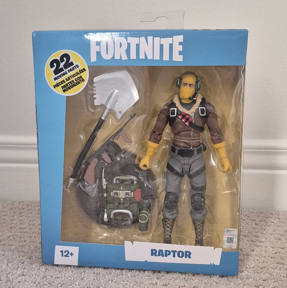 Fortnite Raptor 7" Action Figure McFarlane Toys Collectible New In Box